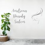 Sticker Decorativ Personalizat Salon Frumusete, 47x90 cm, Oracal - imagine 5