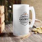 Halba de Bere Personalizata cu Mesaj "DRUNCLE" , 500 ml, transparenta, mata - imagine 2