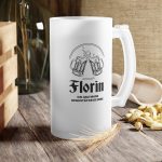 Halba de Bere Personalizata cu Mesaj, 500 ml, transparenta, mata - imagine 3