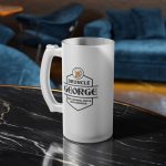 Halba de Bere Personalizata cu Mesaj "DRUNCLE" , 500 ml, transparenta, mata - imagine 3